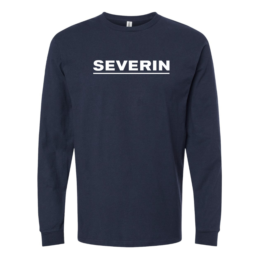 Men's Severin Logo Cotton Long Sleeve T-Shirt