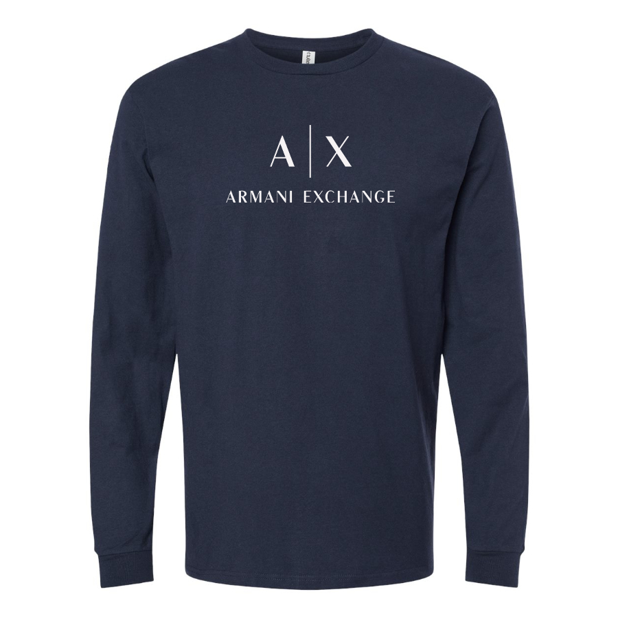 Men's Armani Exchange Logo Cotton Long Sleeve T-Shirt