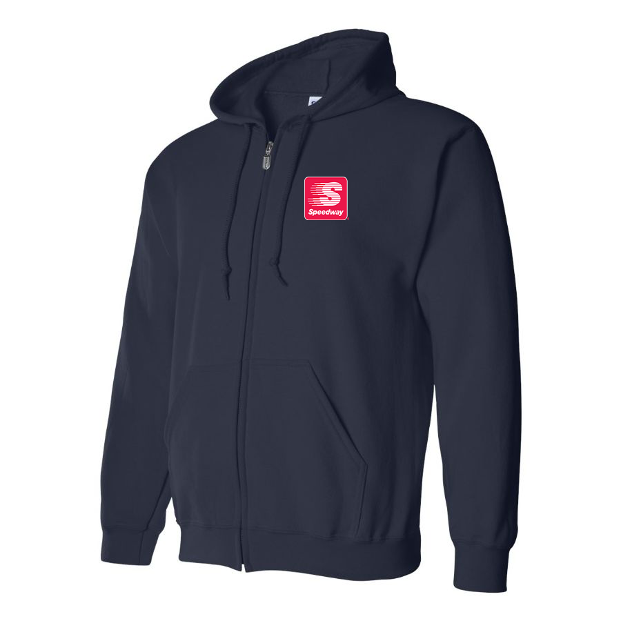 Men's Speedway Gas Station Logo Zipper Hoodie
