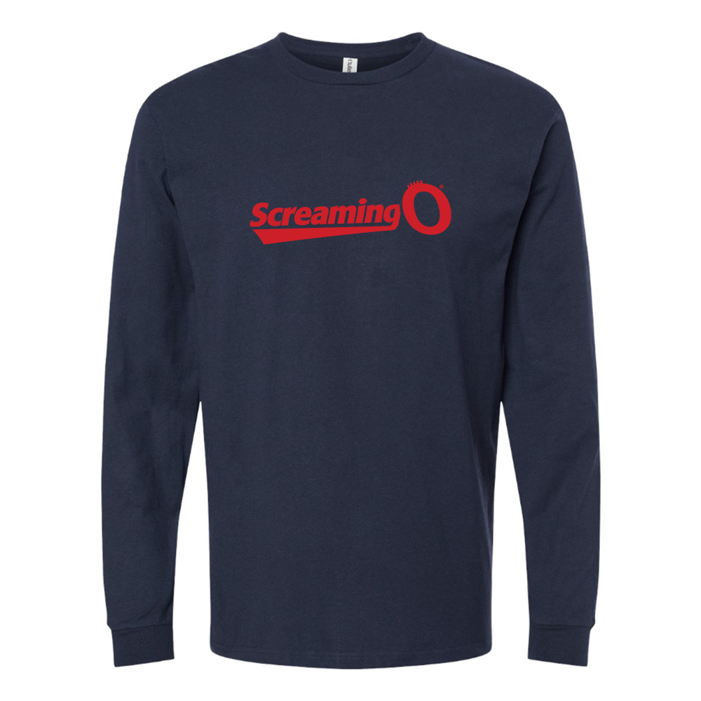 Men's ScreamingO Logo Cotton Long Sleeve T-Shirt