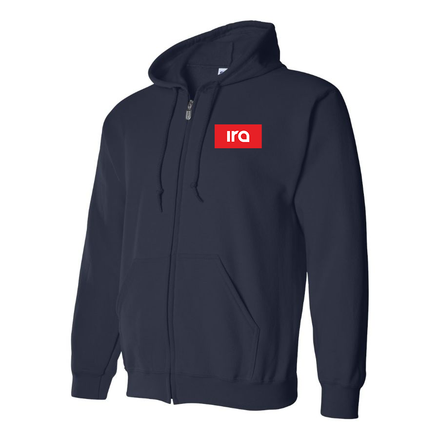 Men's IRA Logo Zipper Hoodie
