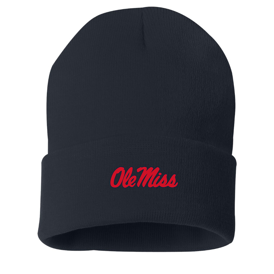 Mississippi Rebels Logo Beanie Hat