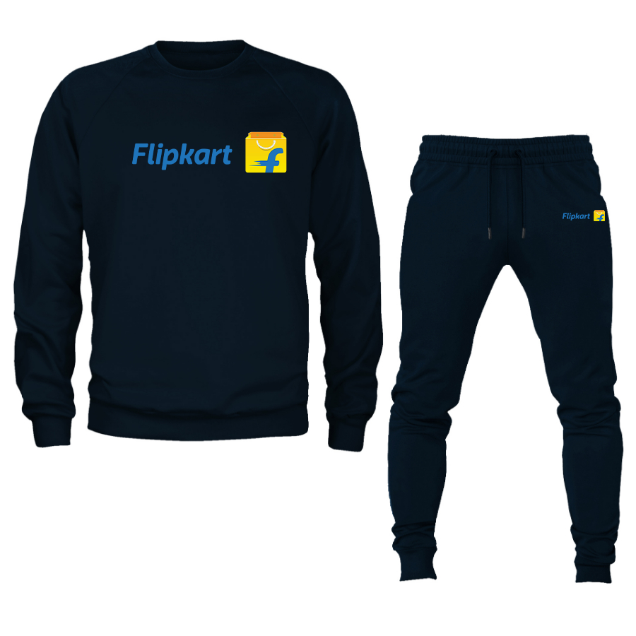Men's Flipkart Crewneck Sweatshirt Joggers Suit