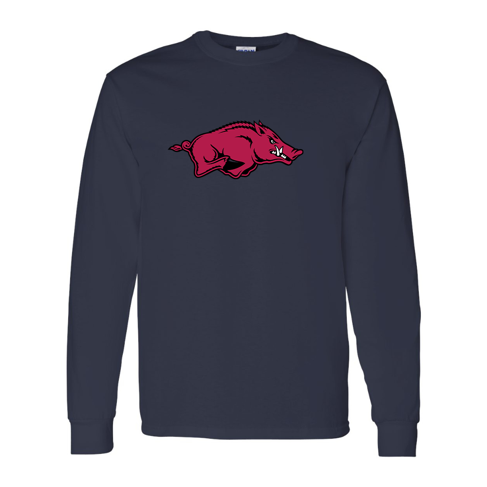 Men's Arkansas Razorbacks Gildan Heavy Cotton Long Sleeve T-Shirt