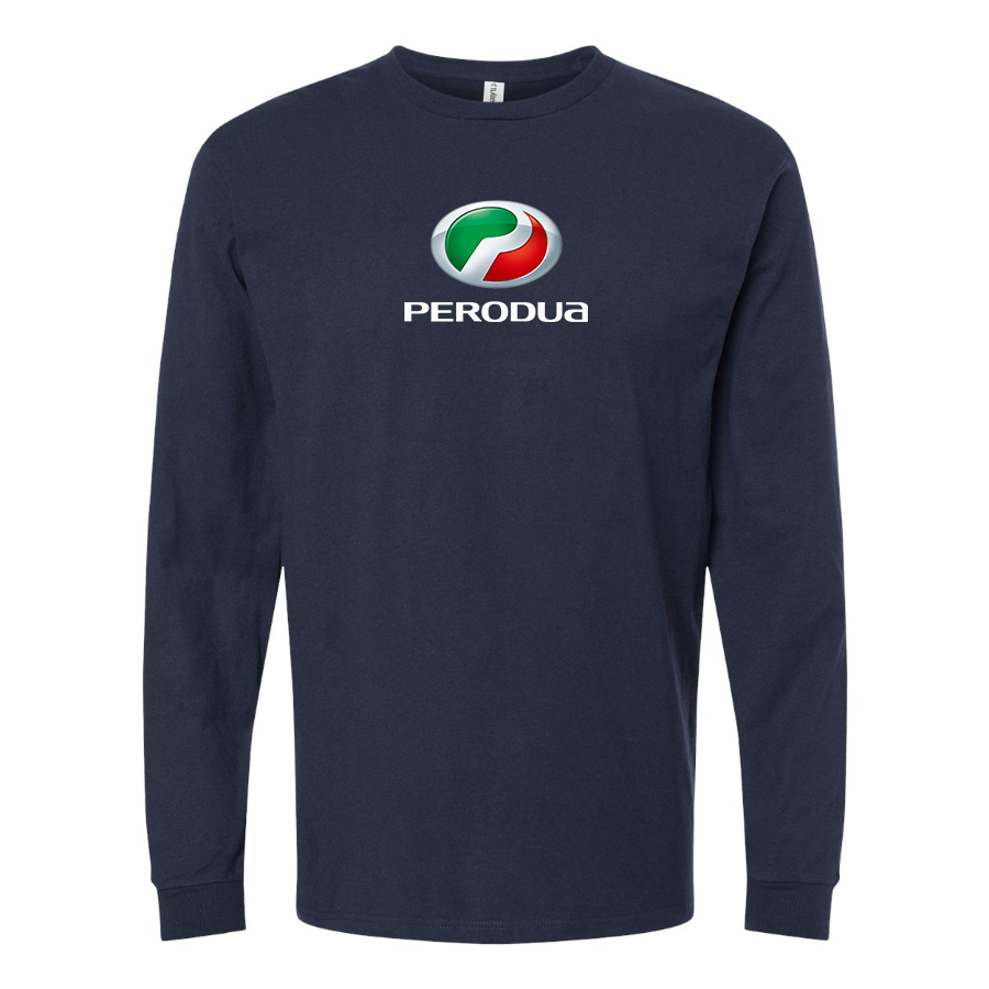 Men's Perodua Logo Cotton Long Sleeve T-Shirt