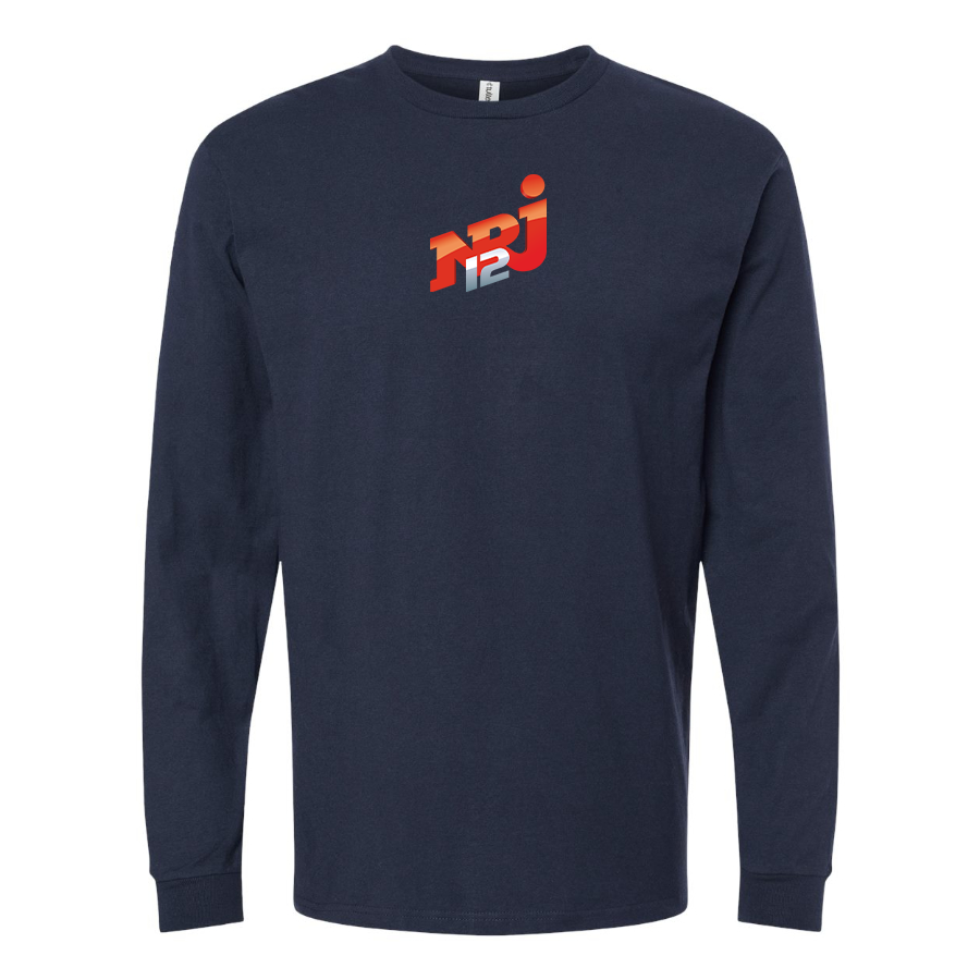 Men's NRJ 12 Logo Cotton Long Sleeve T-Shirt