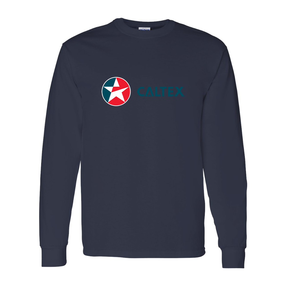 Men's Caltex Gas Station Gildan Heavy Cotton Long Sleeve T-Shirt