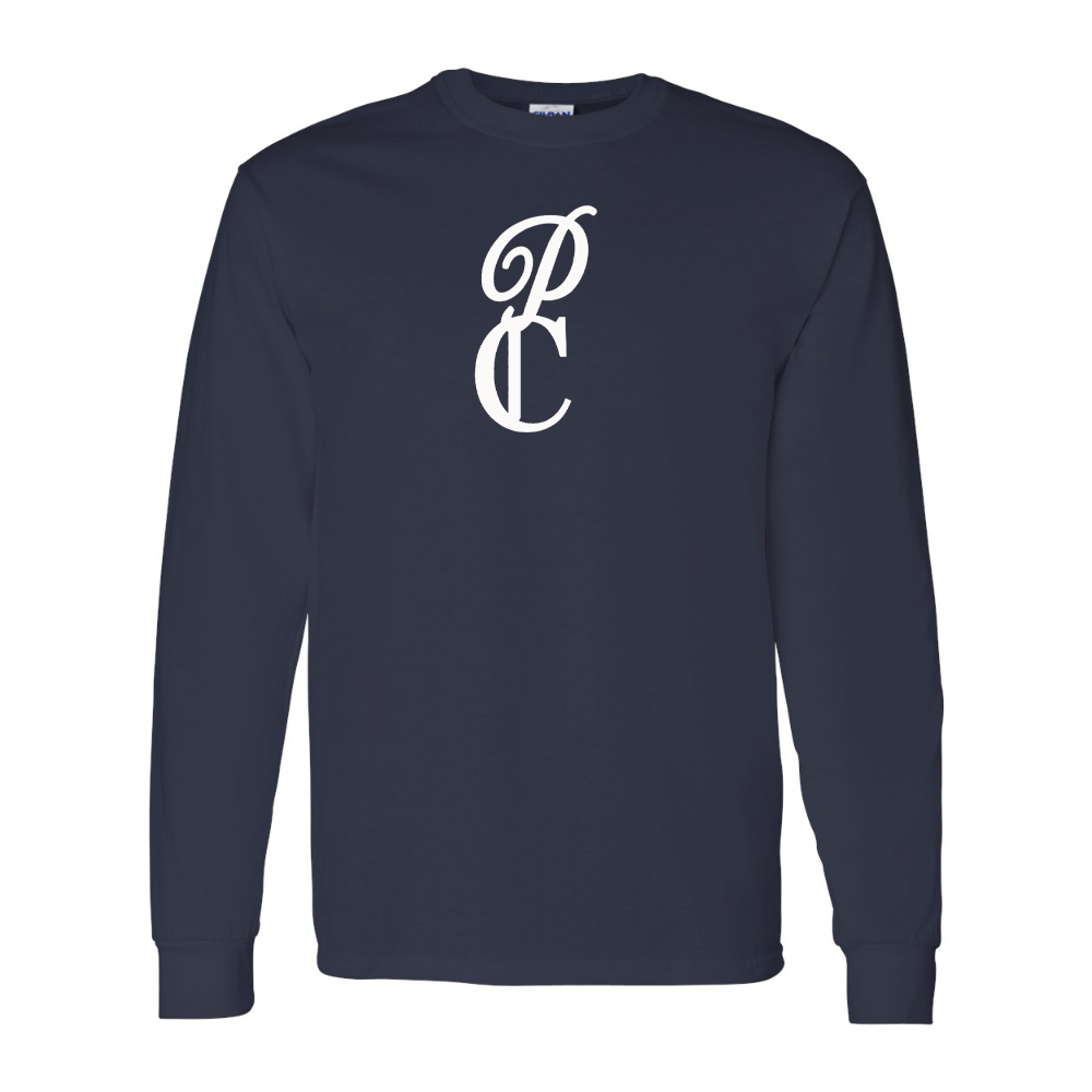 Men's P & C Black Gildan Heavy Cotton Long Sleeve T-Shirt