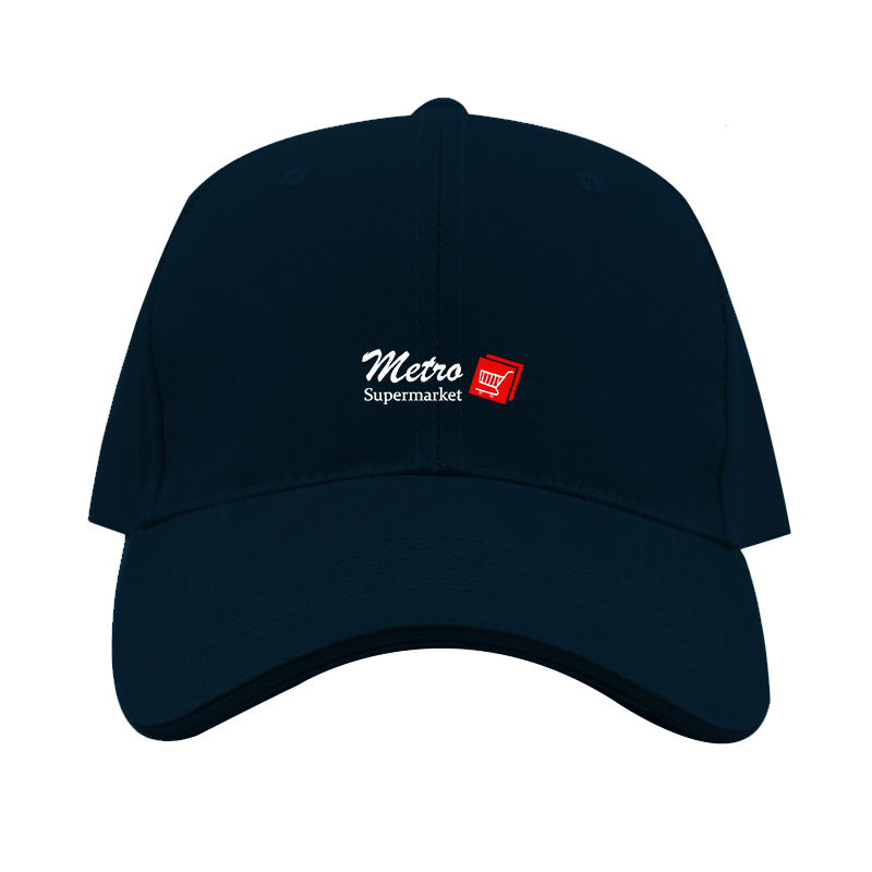 Metro Supermarket Logo Dad Baseball Cap Hat