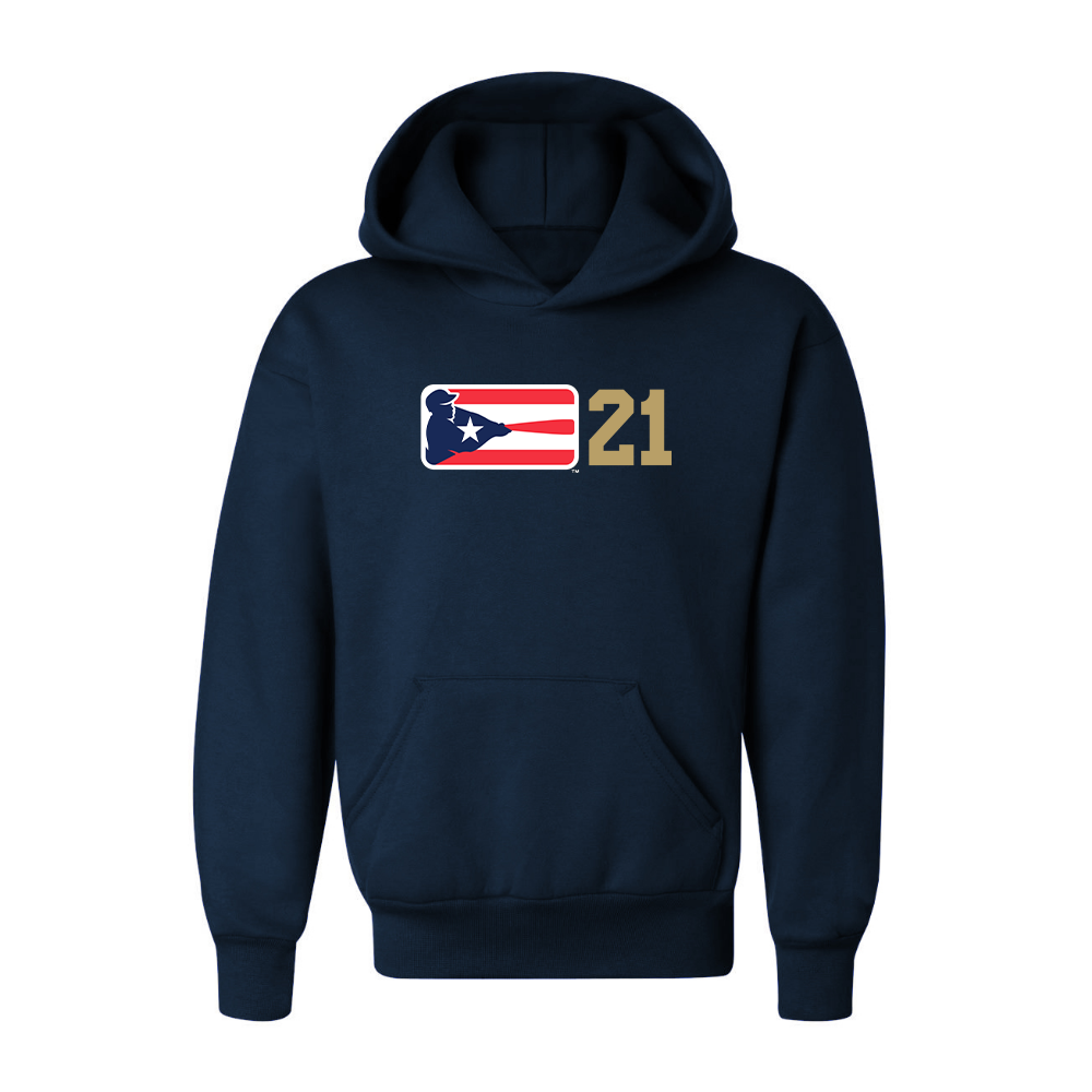 Youth Liga de Beisbol Profesional Roberto Clemente Logo Pullover Hoodie
