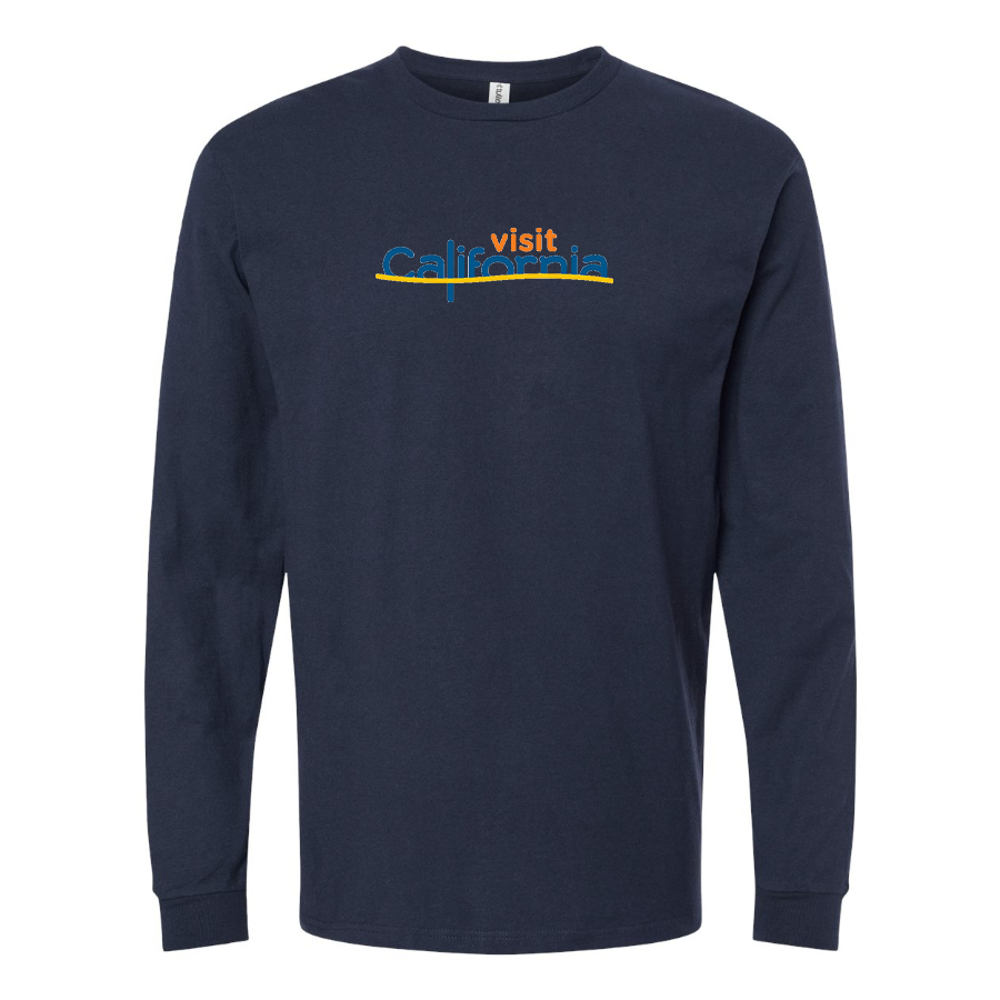 Men's Visit California Cotton Long Sleeve T-Shirt