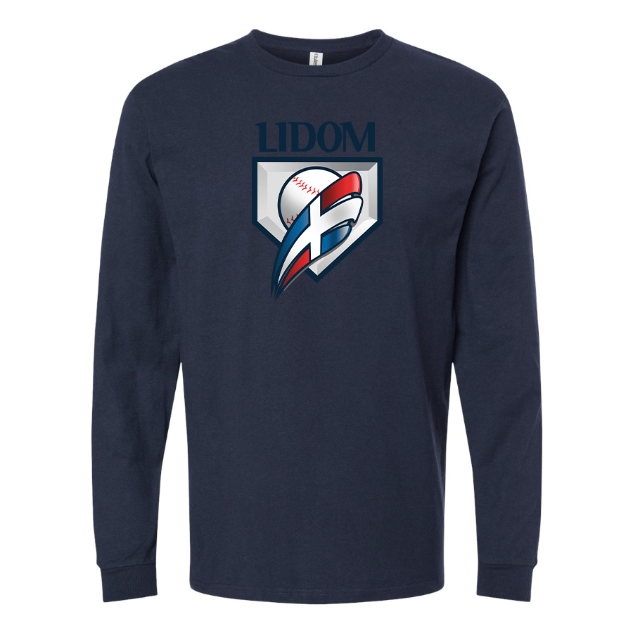 Men's Lidom Logo Cotton Long Sleeve T-Shirt
