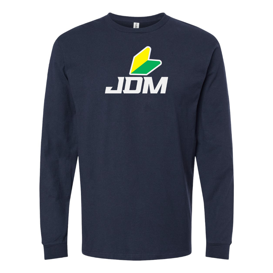 Men's JDM Logo Cotton Long Sleeve T-Shirt