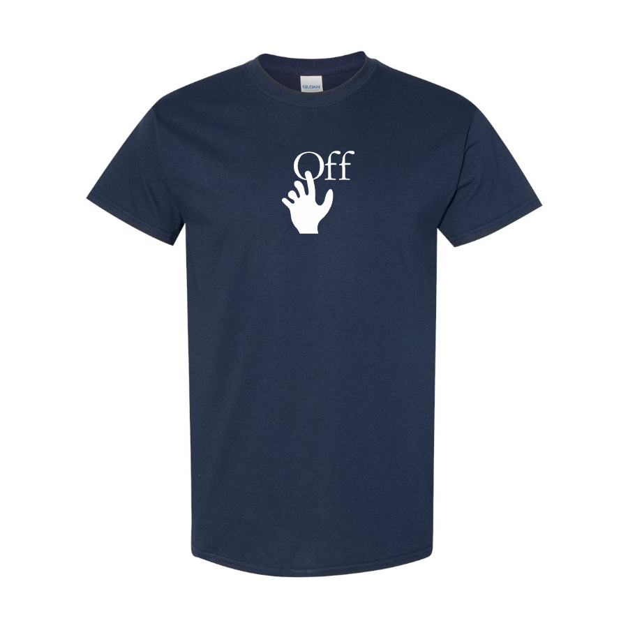 Men's Off-White Hand Logo Cotton T-Shirt