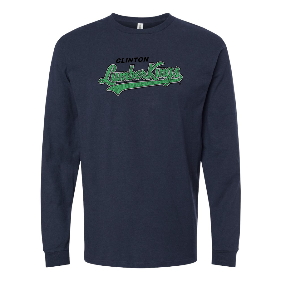 Men's Clinton LumberKings Logo Cotton Long Sleeve T-Shirt