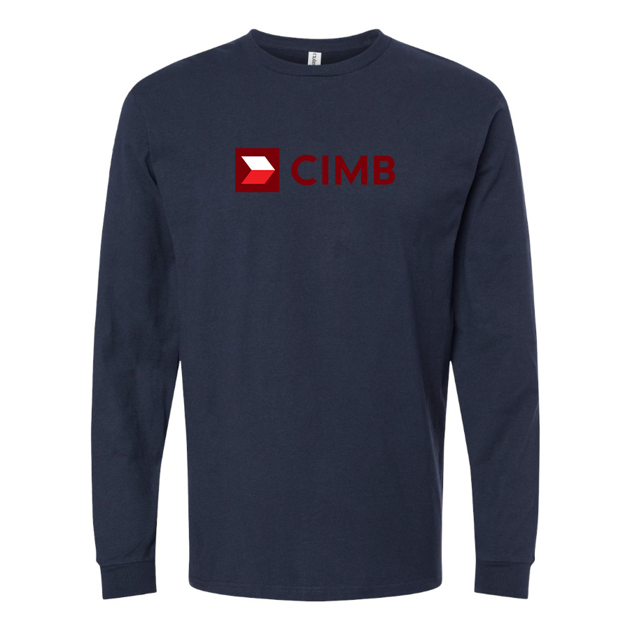 Men's CIMB Logo Cotton Long Sleeve T-Shirt