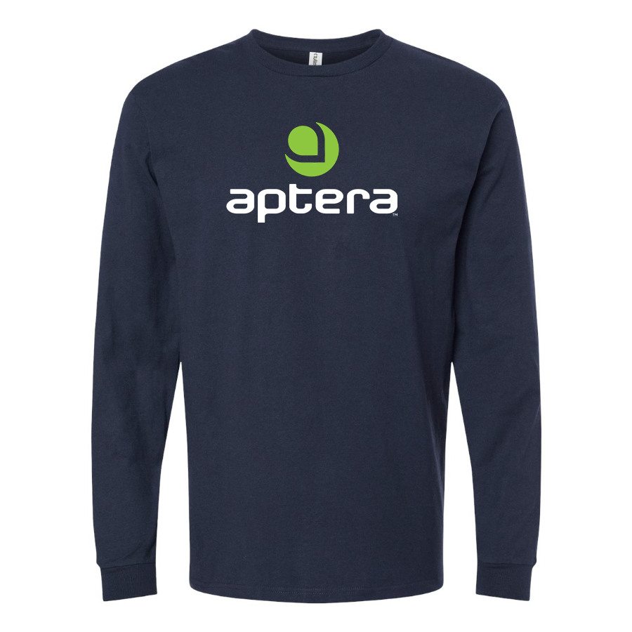 Men's Aptera Motors Logo Cotton Long Sleeve T-Shirt