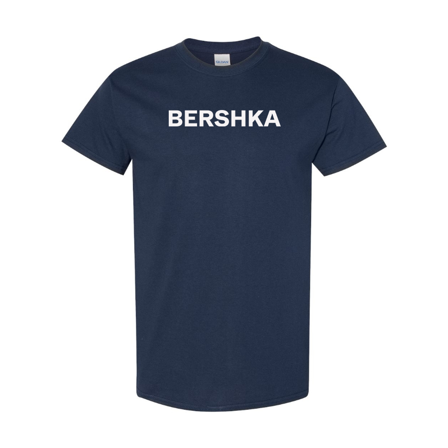 Men's Bershka Logo Cotton T-Shirt
