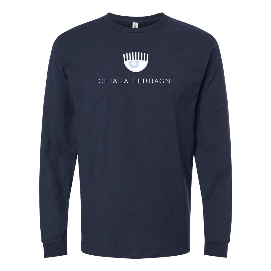 Men's Chiara Ferragni Collection Logo Cotton Long Sleeve T-Shirt