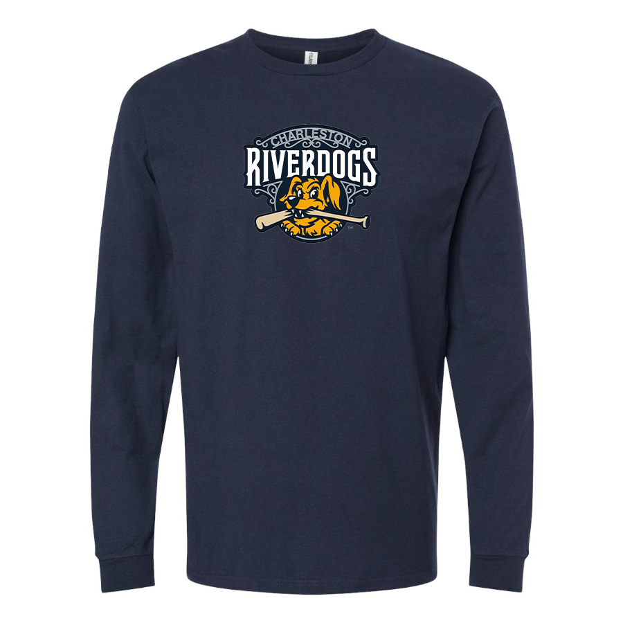 Men's Charleston RiverDogs Logo Cotton Long Sleeve T-Shirt