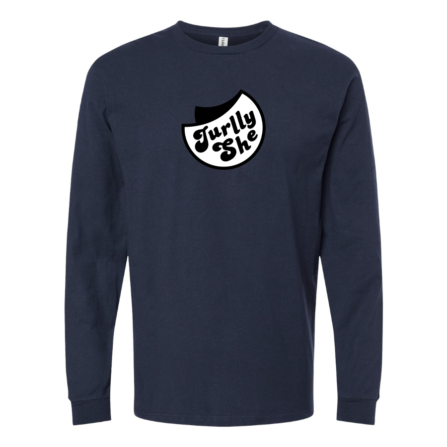 Men's Jurllyshe Logo Cotton Long Sleeve T-Shirt