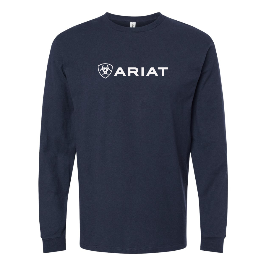 Men's Ariat Logo Cotton Long Sleeve T-Shirt