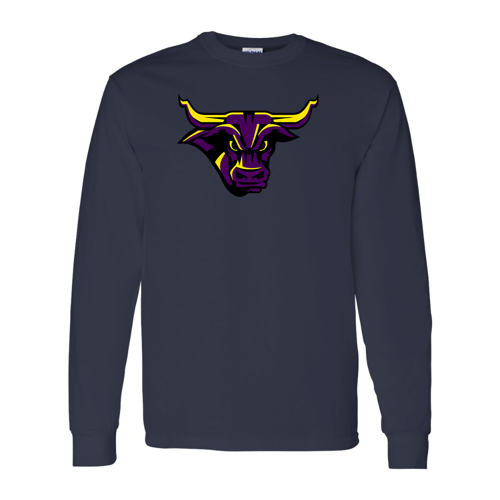 Men's Minnesota State Mavericks Gildan Heavy Cotton Long Sleeve T-Shirt