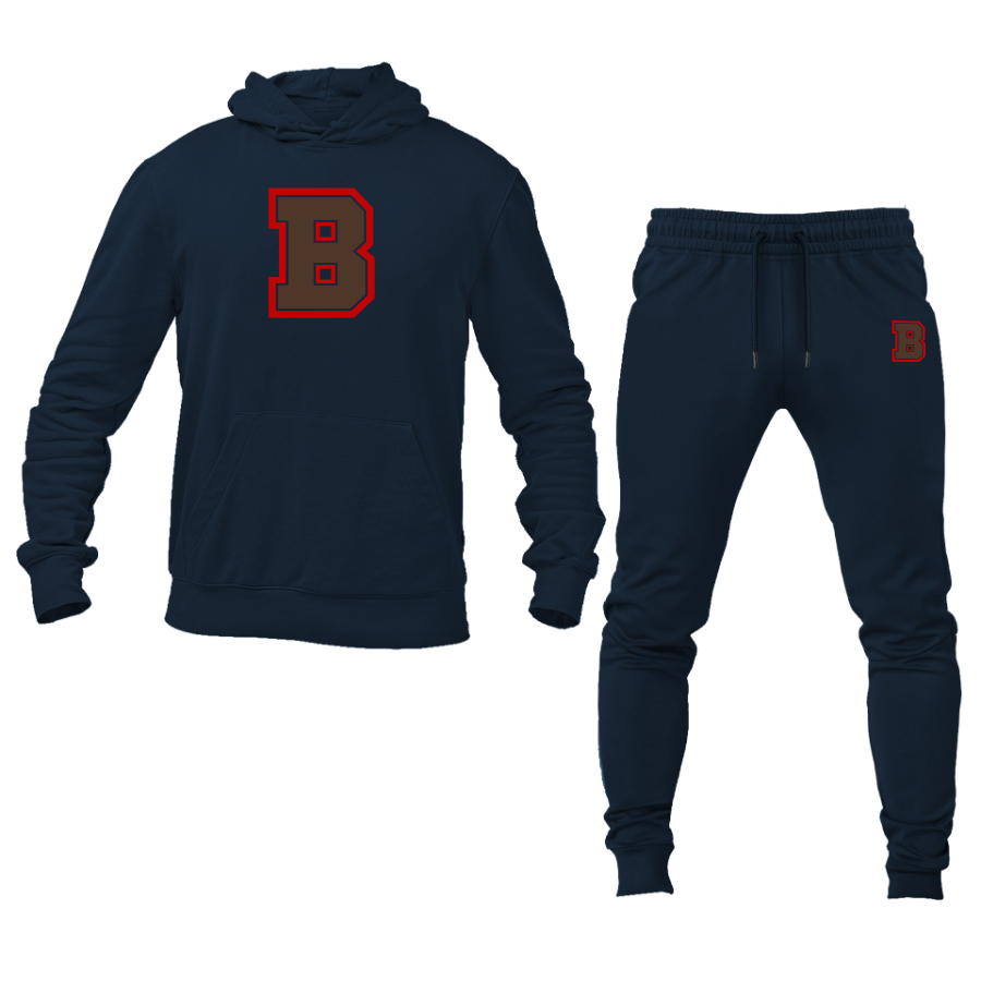 Men's Brown Bears Hoodie Joggers Set