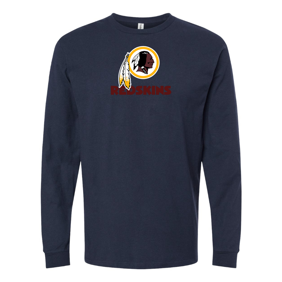 Men's Washington Redskins Logo Cotton Long Sleeve T-Shirt