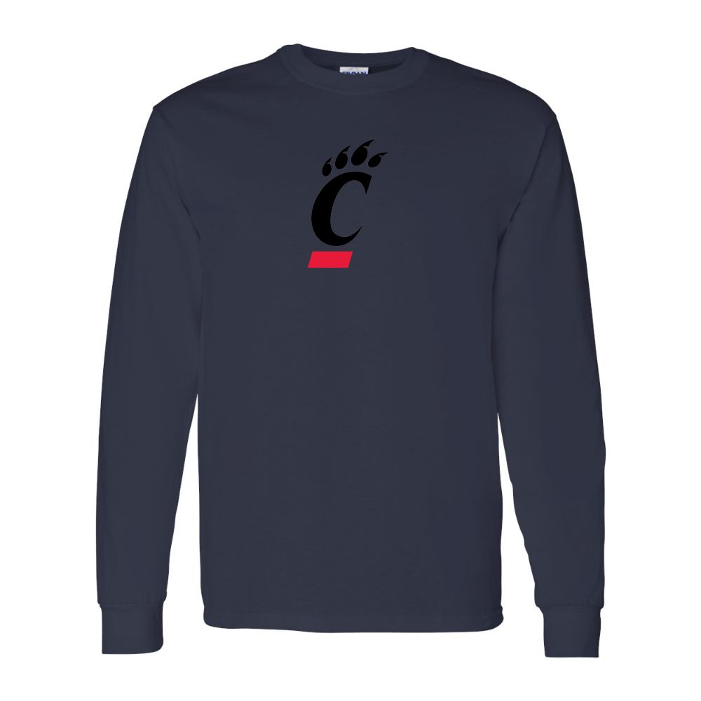 Men's Cincinnati Bearcats Gildan Heavy Cotton Long Sleeve T-Shirt