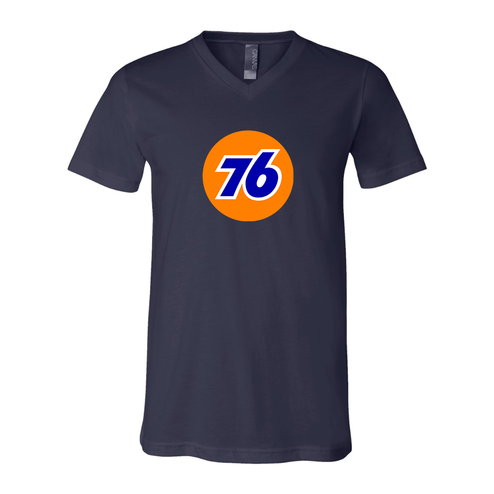 76 Gas Station BELLA CANVAS - Jersey V-Neck T-Shirt