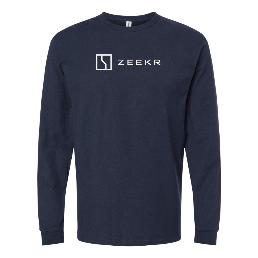 Men's Zeekr Logo Cotton Long Sleeve T-Shirt