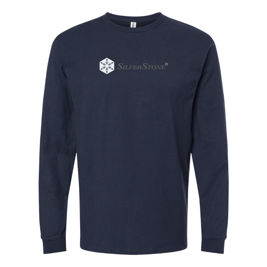 Men's SilverStone Logo Cotton Long Sleeve T-Shirt