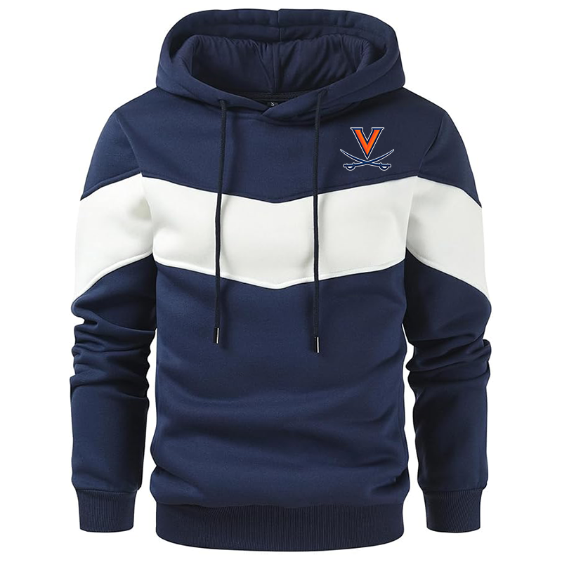 Men's (Design Here) Gesean Novelty Color Block Pullover Fleece Hoodie Long Sleeve Casual