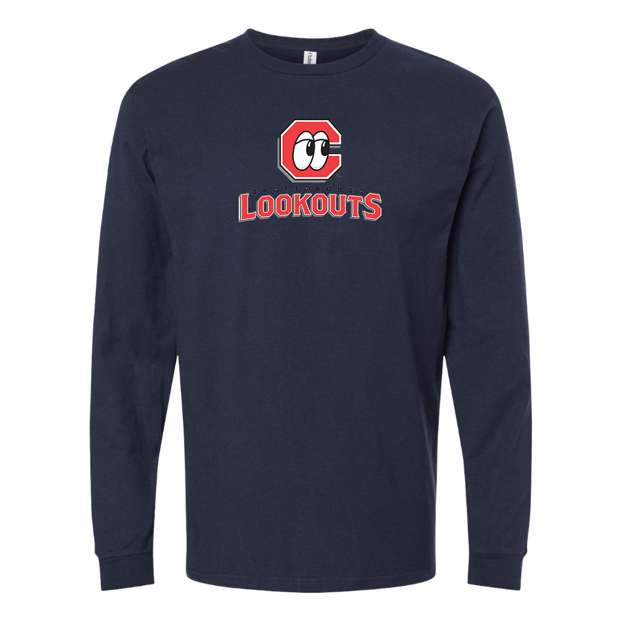 Men's Chattanooga Lookouts Logo Cotton Long Sleeve T-Shirt