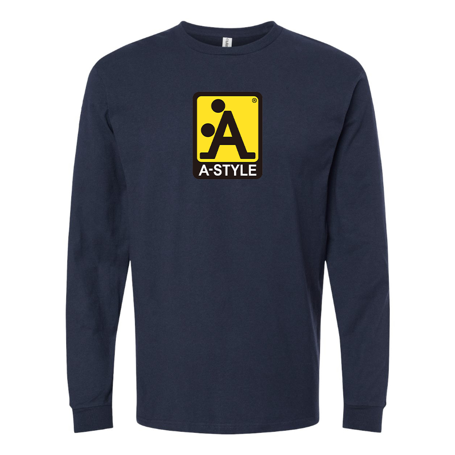 Men's A Style Logo Cotton Long Sleeve T-Shirt
