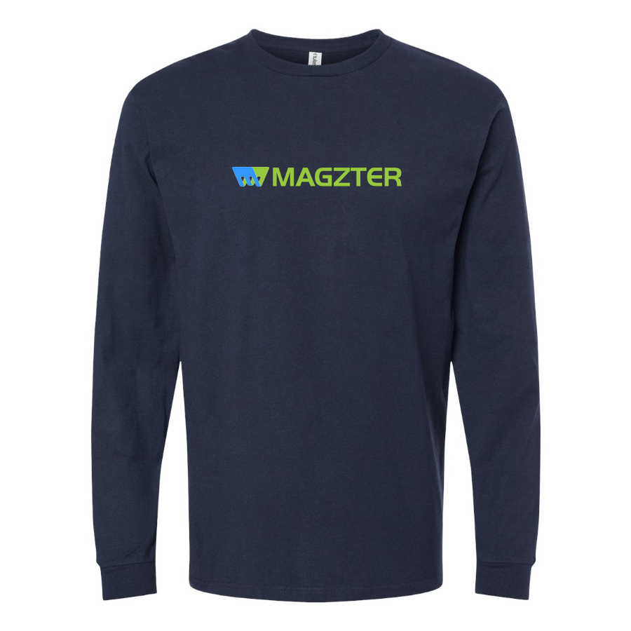 Men's MAGZTER Logo Cotton Long Sleeve T-Shirt