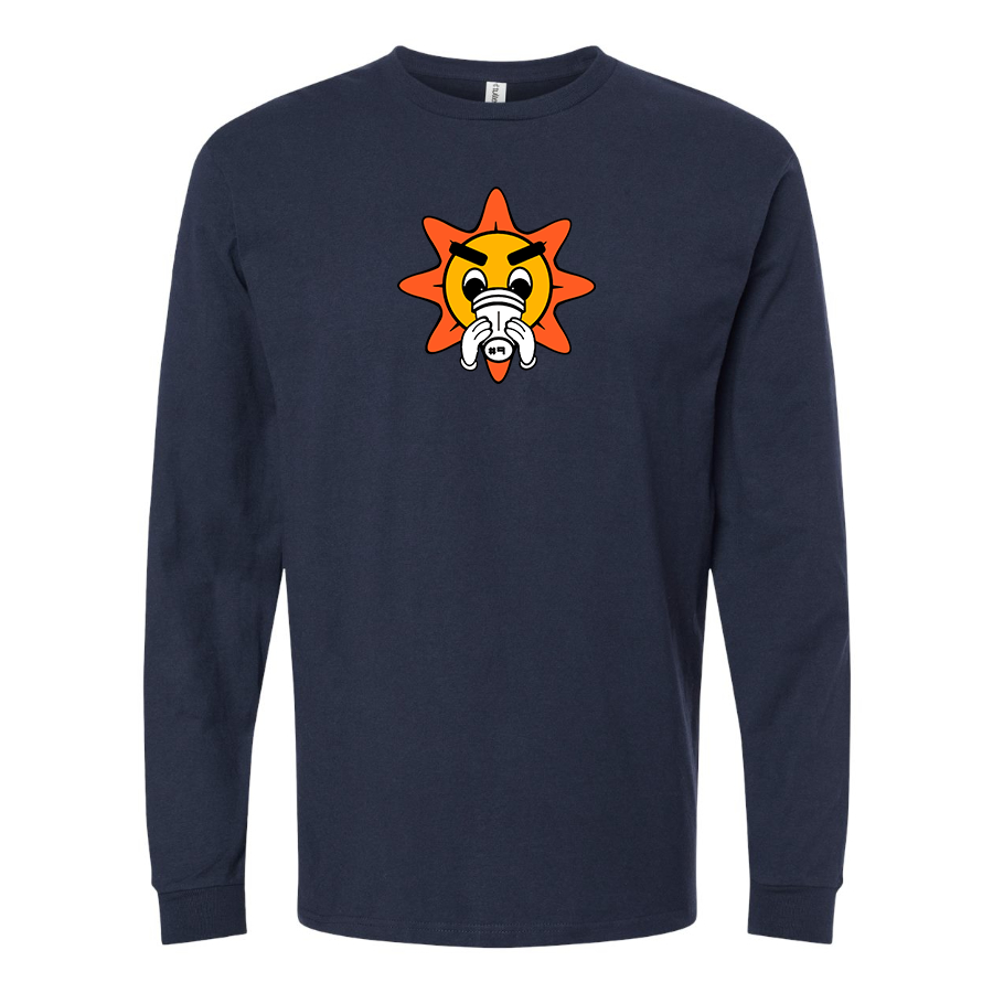 Men's Glo Gang Logo Cotton Long Sleeve T-Shirt