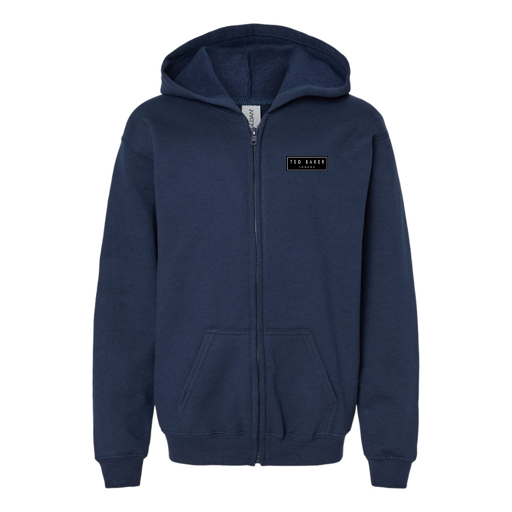 Youth Ted Baker Gildan Heavy Blend Full Zip Hooded Sweatshirt