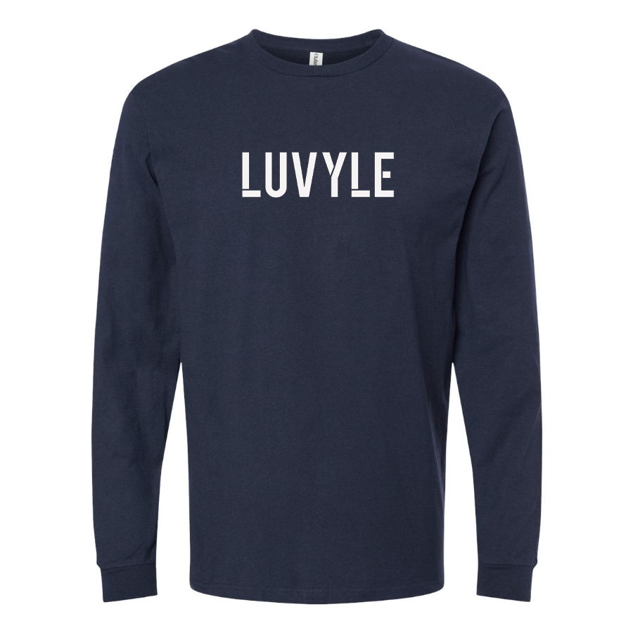 Men's Luvyle Logo Cotton Long Sleeve T-Shirt