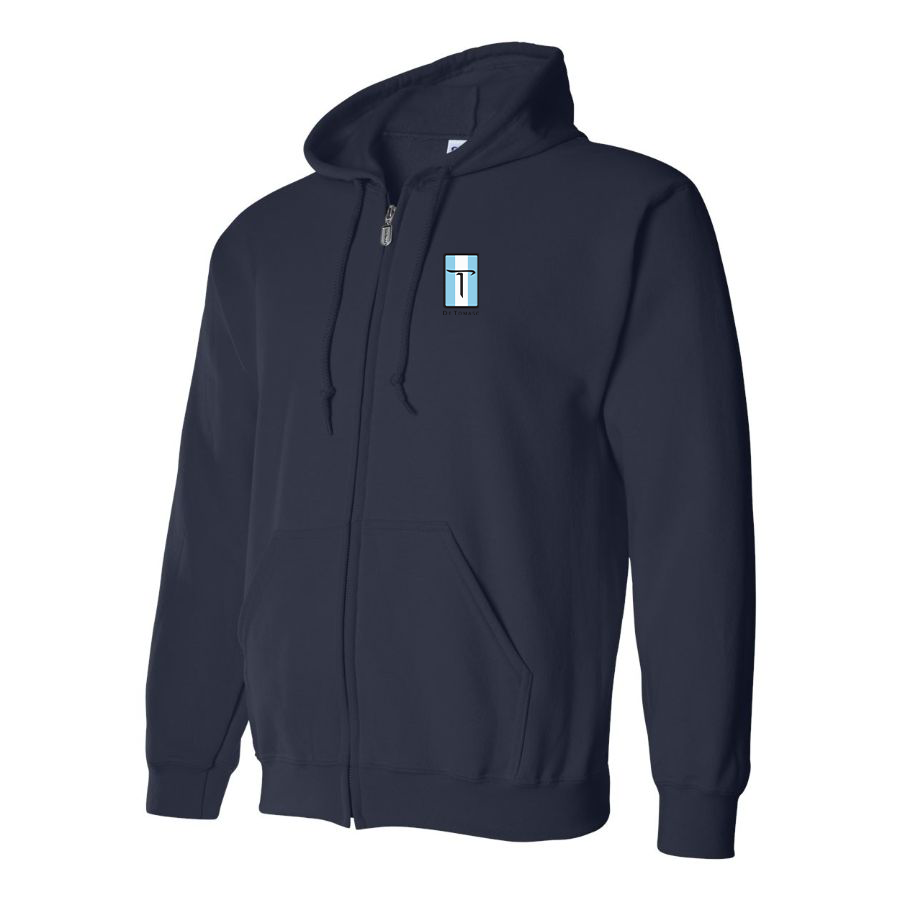 Men's De Tomaso Logo Zipper Hoodie