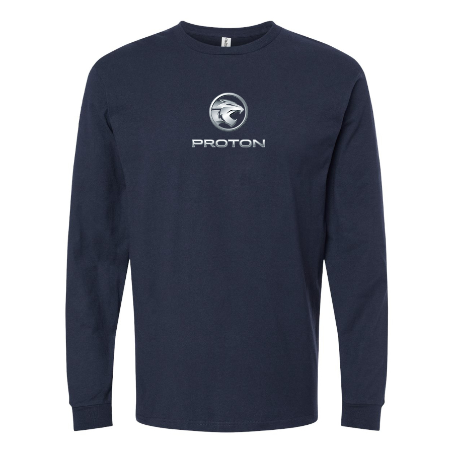 Men's Proton Logo Cotton Long Sleeve T-Shirt