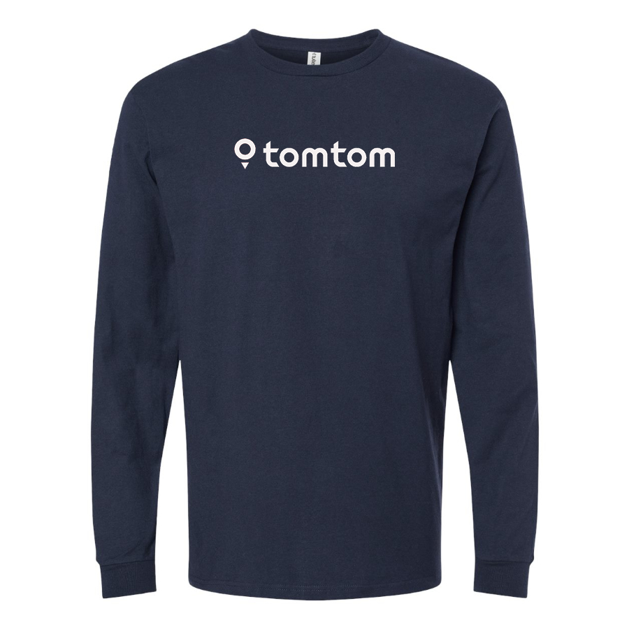 Men's TomTom Logo Cotton Long Sleeve T-Shirt