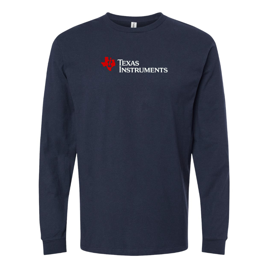 Men's Texas Instruments Logo Cotton Long Sleeve T-Shirt