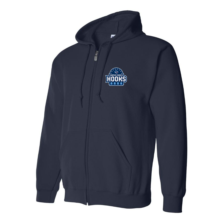 Men's Corpus Christi Hooks Logo Zipper Hoodie