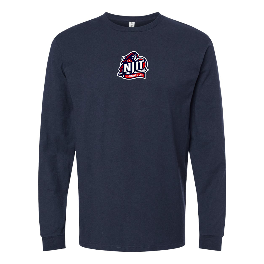 Men's NJIT Highlanders Logo Cotton Long Sleeve T-Shirt