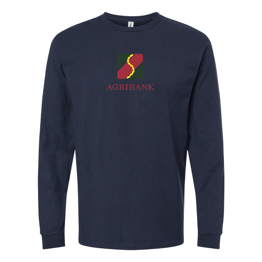Men's Agribank Logo Cotton Long Sleeve T-Shirt