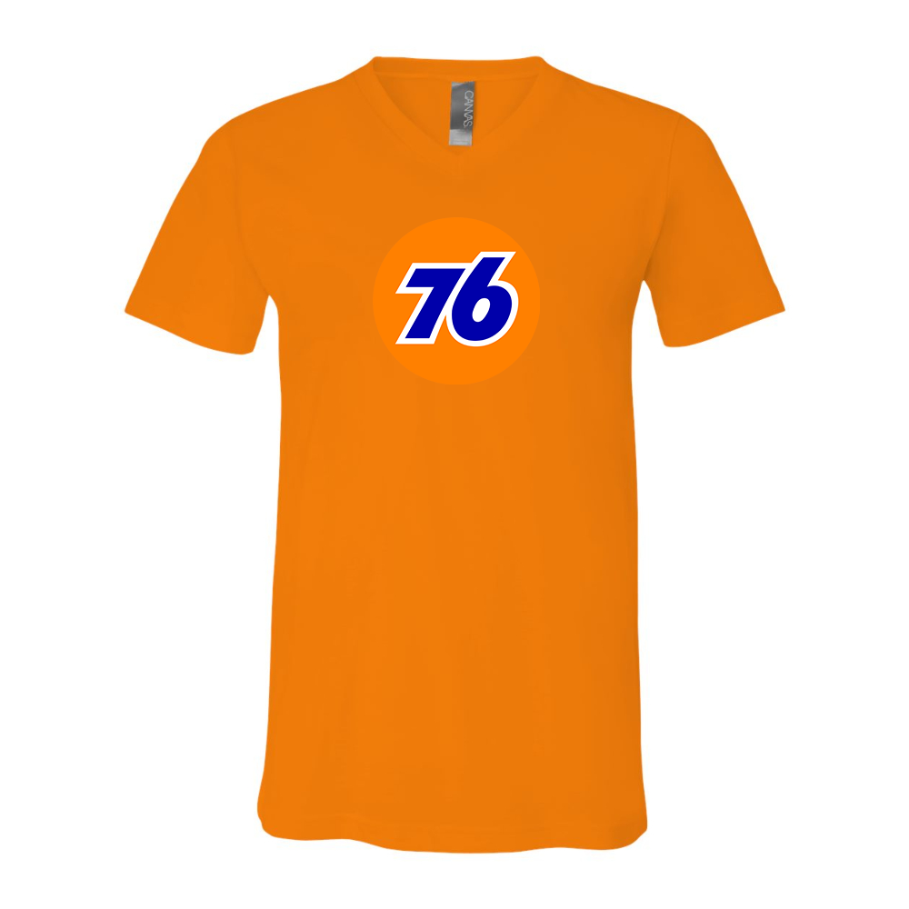 76 Gas Station BELLA CANVAS - Jersey V-Neck T-Shirt