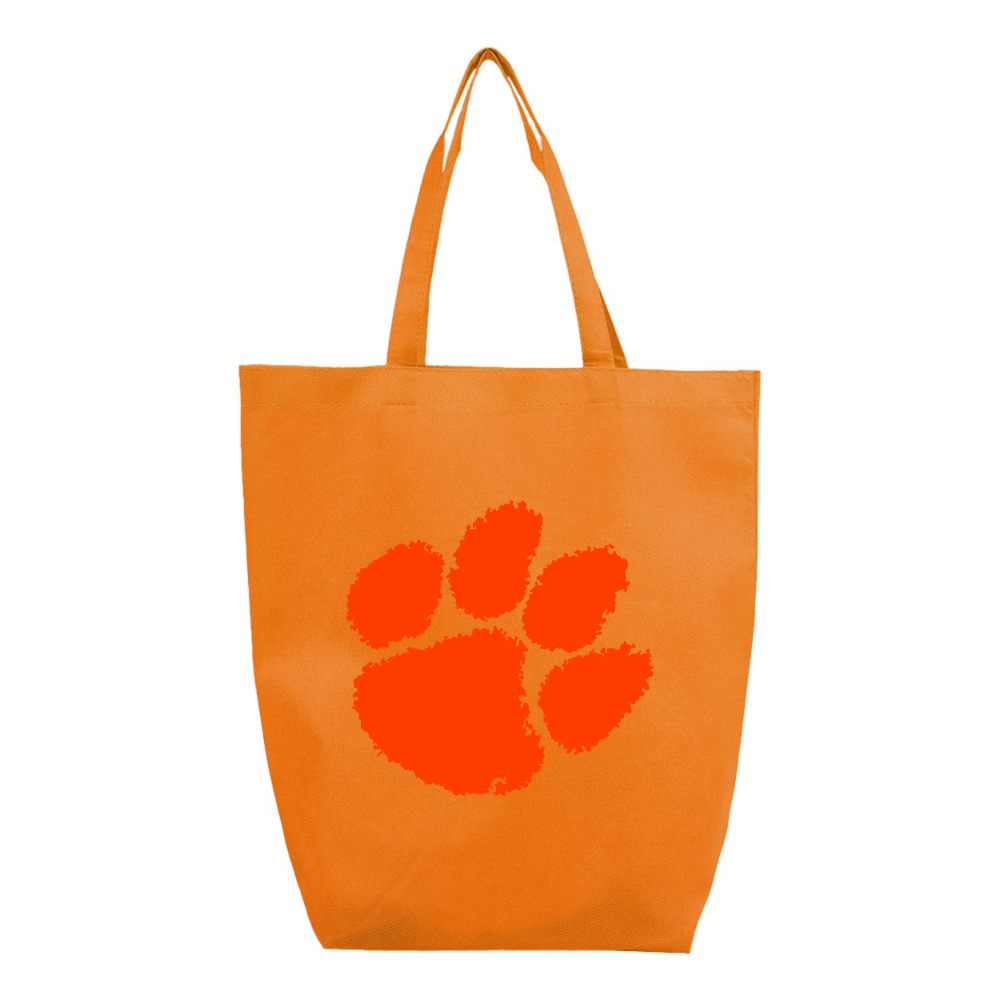 Clemson Tigers Q-Tees Non-Woven Gusset Bottom Tote