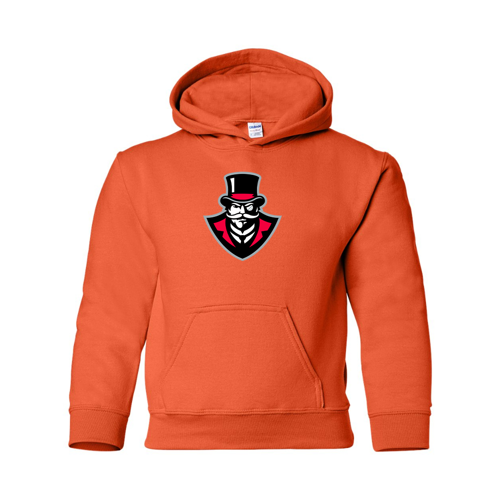 Youth Austin Peay Governors Gildan Heavy Blend Hooded Sweatshirt